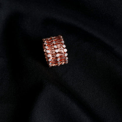 Adjustable Rose Gold Ring Kada-2