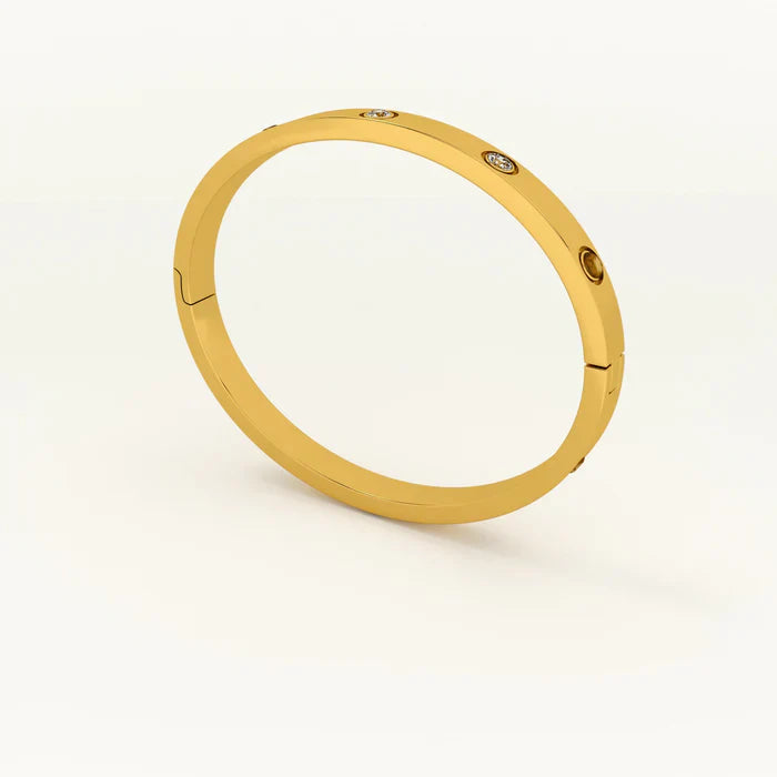 Crystal Love Bangle Bracelet-4